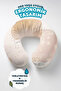 Modern Gold Glitter Ergonomic Neck Pillow - Shiny Beige Cream Soft Travel Pillow - 6