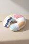 Pastel Colored Modern Patterned Ergonomic Neck Pillow - Artistic Multi-Colored Soft Travel Pillow - 4