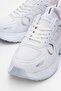 Lace-Up Anorak Women's Sneakers White Silver - 3