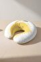 Cute Sun Pattern Ergonomic Neck Pillow - Kids & Adults Yellow White Soft Travel Pillow - 5