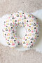 Colorful Geometric Triangle Cotton Neck Pillow - Modern Pink Yellow Black Travel Pillow - 5