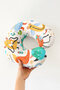 Cute Monsters Ergonomic Neck Pillow - Colorful Cartoon Characters Orange Blue Travel Pillow - 7