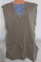 Er Clothing Seasonal Knitwear Vest Double Pocket Buttoned Dark Beige - 4