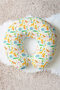 Safari Animals Patterned Cotton Neck Pillow - Fun Green Orange Travel Pillow - 5