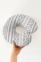 Ethnic Geometric Cotton Neck Pillow - Modern Tribal Patterned Gray Beige Travel Pillow - 7