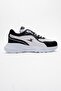 Women's Anorak Sneakers WHITE BLACK - 2
