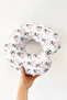 Panda Rainbow Pattern Ergonomic Neck Pillow - Cute Pastel Pink Blue Travel Pillow - 2