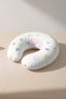 Pastel Colored Heart Rainbow Cotton Neck Pillow - Special Design Pink Yellow Blue Travel Pillow - 2