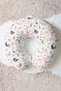 Cotton Neck Pillow with Mermaid Figure-Cute Coral Pink Blue Children & Adult Travel Pillow