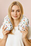 Cute Forest Animals Cotton Neck Pillow - Fairytale Nature Themed Pastel Soft Travel Pillow - 7