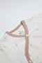 Bloom Rose 2-Piece Half Sleeve Badi 17119 Ecru Dusty Rose - 2