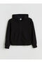 LCW Kids Hooded Girl's Zippered Sweatshirt