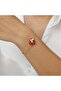 Murano Glass Heart Steel Bracelet