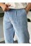 Men's High Waist Baggy Corduroy Pants - 2