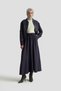 Woven Line Sequin Garnished Skirt Double Suit Navy Blue 25Kt663 - 3