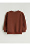 New Season Crew Neck Floral Girl's Sweatshirt 2-Piece Set - 4