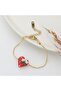 Murano Glass Heart Steel Bracelet - 2