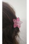 Pink-White Gradient Color Star Model Bone Buckle 4 cm Small Size - 3