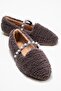 Women's Pearl Belted Home Slippers Gray