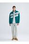 Xside Green Comfortable Fit Stand Collar Men's Jacket - 2