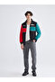 Mg Trenden Black Color Block Men's Zippered Sweatshirt - 2
