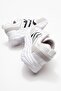 Laced men's sports shoes white black - 4