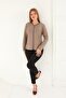 Mercerized Blouse with V-Neck - 4