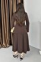 Women's Two-Piece Set Stylish Button Detail Mock Neck Blazer Jacket Long Skirt Set - 8