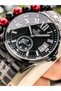 Men's Wristwatch, Certified, Guaranteed, Black Steel Band, Calendar, Bracelet Gift