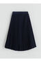 Pleated Girl's Skirt with Elastic Waist