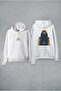 Dark Dizi Printed White Hooded Hoodie Sweatshirt