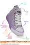 Tinna Lace-Up Baby Girl High-Top Linen Sneakers - 2