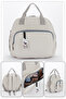 Gray Mother Baby Care Backpack