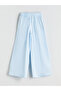 Nevavm Girls' Pleated Pants with Elastic Waist and Difference in Color - 3