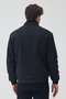 Men's Anthracite Color Standard Fit Zippered Quilted Cashmere Coat - 7