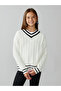 V-Neck Girl's Knitwear Sweater