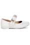 Cerry Skin Velcro Girls' Stone Ballerina Shoes - 4