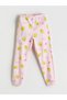 Özmarka New Season Elastic Waist Printed Girls' Pajama Bottoms