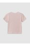 Lcw Kids Pink Crew Neck Printed Girls' T-Shirt 2-Piece - 4