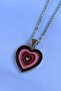 Interlocking Heart Pattern Handcrafted Stainless Steel Chain Women's Necklace - 3