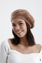 Camel Women's Wool Plush French Painter Hat I Beret - 3