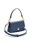 Small Tennis Bliss Blue Leather Women's Shoulder Bag Elsbeauty
