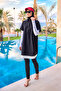 Black Full Covered Hijab Swimsuit – Finger Interlocking, Water Repellent, Upf50+ Protection M2532 - 2
