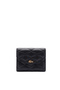 Black Patterned Leather Women's Multi-Card Holder Elsbeauty