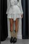 White Layered Asymmetric Skirt - 3
