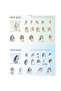 P13-30 Pieces Girl Pet Sticker - Color: Blue - 3