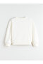 Crew Neck Printed Girl's Sweatshirt - 4