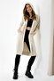 Hooded Oversize Loose Double Pocket Long Knit Cardigan