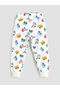 Ecru Printed Boys' Pajama Set - 3