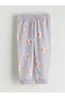 Rabbit Printed Baby Girl Sweatshirt and Sweatpants - 6